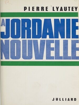 cover image of La Jordanie nouvelle